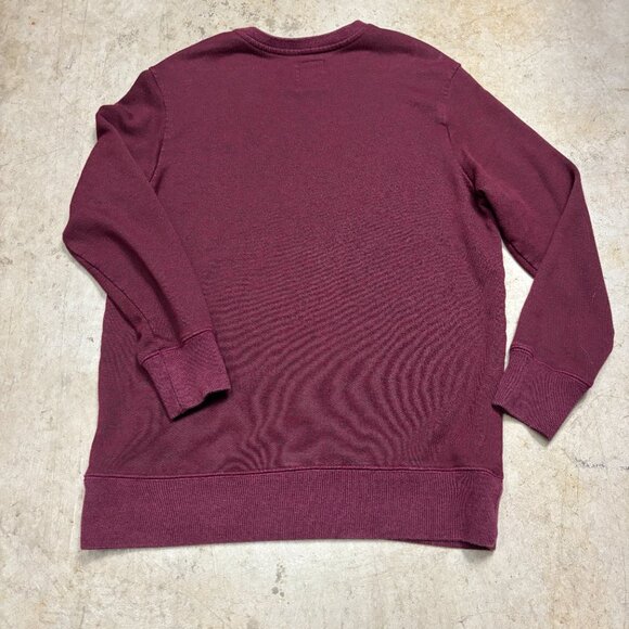 Askov Finlayson Sweatshirt Medium Maroon Terry Pullover - Picture 6 of 7